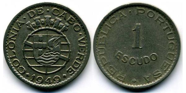1 Ескудо Португалія / Кабо Верде (1456 - 1975) Цинк/Мідь 