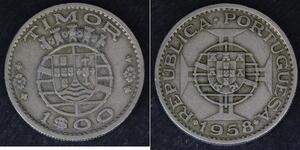 1 Ескудо Східний Тимор (1702 - 1975) / Португалія Цинк/Мідь 