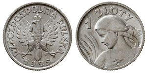 1 Злотий Польська республіка (1918 - 1939) Срібло 