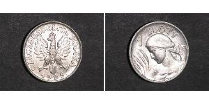 1 Злотый Польская Республика (1918 - 1939) Серебро 