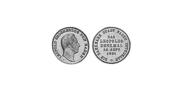 1 Крейцер Великое герцогство Баден (1806-1918) Медь Фридрих I (великий герцог Баденский) (1826 - 1907)
