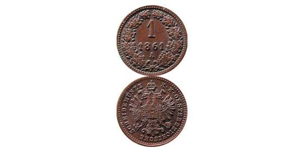 1 Крейцер Австрійська імперія (1804-1867) Мідь 