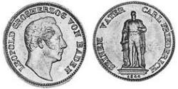 1 Крейцер Велике герцогство Баден (1806-1918) Мідь Leopold, Grand Duke of Baden (1790 – 1852)