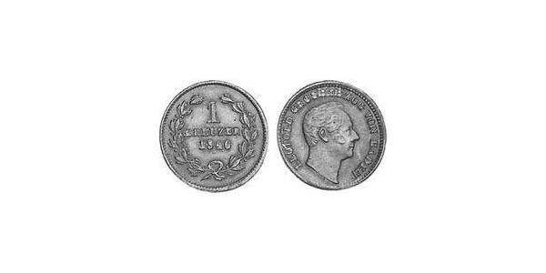 1 Крейцер Велике герцогство Баден (1806-1918) Мідь Leopold, Grand Duke of Baden (1790 – 1852)