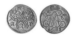 1 Крейцер Ансбах (княжество) (1398–1792) Серебро John Frederick, Margrave of Brandenburg-Ansbach (1654 – 1686)