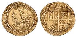 1 Крона(английская) Королевство Англия (927-1649,1660-1707) Золото Яков I (1566-1625)