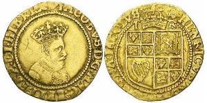 1 Крона(английская) Королевство Англия (927-1649,1660-1707) Золото Яков I (1566-1625)