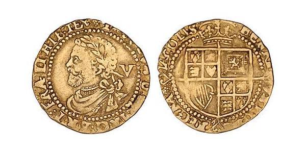 1 Крона(английская) Королевство Англия (927-1649,1660-1707) Золото Яков I (1566-1625)