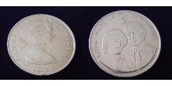 1 Крона(английская) Гибралтар Никель/Медь Елизавета II (1926-2022)