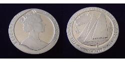 1 Крона(английская) Остров Мэн Никель/Медь Елизавета II (1926-2022)