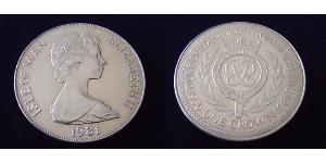 1 Крона(английская) Остров Мэн Никель/Медь Елизавета II (1926-2022)