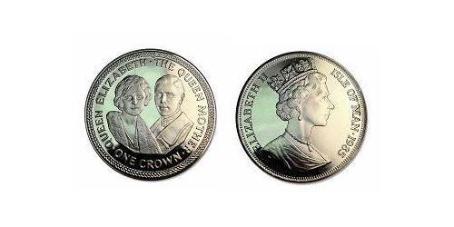 1 Крона(английская) Остров Мэн Никель/Медь Елизавета II (1926-2022)
