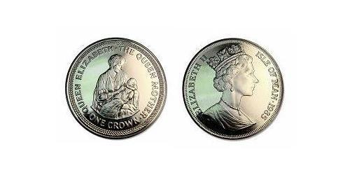 1 Крона(английская) Остров Мэн Никель/Медь Елизавета II (1926-2022)