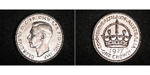 1 Крона(английская) Австралия (1788 - 1939) Серебро Георг VI (1895-1952)
