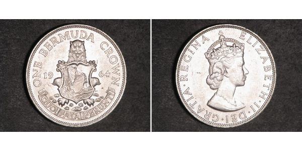 1 Крона(английская) Бермудские Острова Серебро Елизавета II (1926-2022)