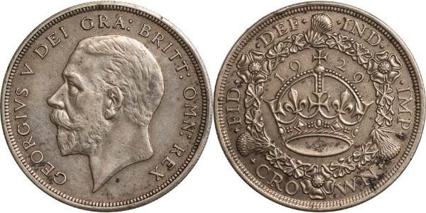 1 Крона(английская) Великобритания (1922-) Серебро Георг V (1865-1936)
