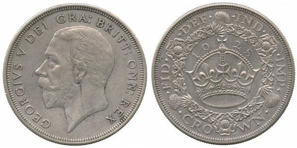 1 Крона(английская) Великобритания (1922-) Серебро Георг V (1865-1936)