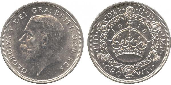 1 Крона(английская) Великобритания (1922-) Серебро Георг V (1865-1936)