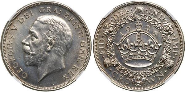 1 Крона(английская) Великобритания (1922-) Серебро Георг V (1865-1936)