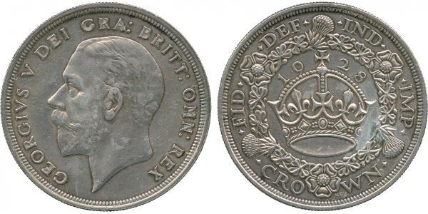 1 Крона(английская) Великобритания (1922-) Серебро Георг V (1865-1936)