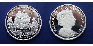 1 Крона(английская) Гибралтар Серебро Елизавета II (1926-2022)