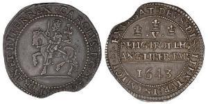 1 Крона(английская) Королевство Англия (927-1649,1660-1707) Серебро Карл  I (1600-1649)
