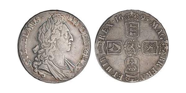 1 Крона(английская) Королевство Англия (927-1649,1660-1707) Серебро Вильгельм III (1650-1702)