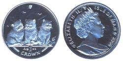 1 Крона(английская) Остров Мэн Серебро 
