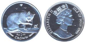 1 Крона(английская) Остров Мэн Серебро 