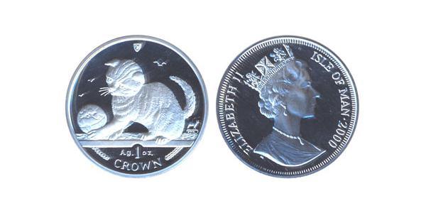 1 Крона(английская) Остров Мэн Серебро 