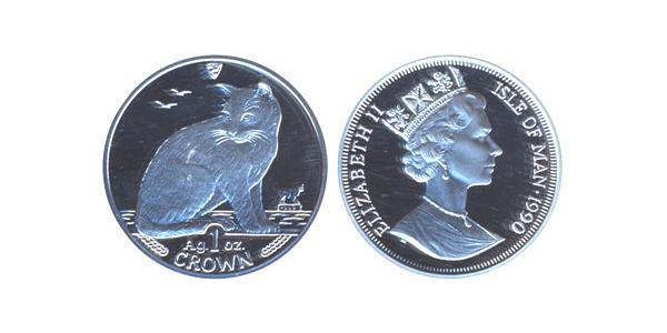 1 Крона(английская) Остров Мэн Серебро 