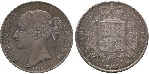 1 Крона(английская) Соединённое королевство Великобритании и Ирландии (1801-1922) Серебро Виктория (1819 - 1901)