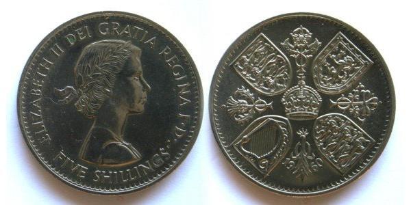 1 Крона(англійська) Велика Британія (1922-) Нікель/Мідь Єлизавета II (1926-2022)