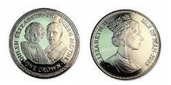 1 Крона(англійська) Острів Мен Нікель/Мідь Єлизавета II (1926-2022)