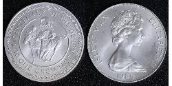 1 Крона(англійська) Острів Мен Нікель/Мідь Єлизавета II (1926-2022)