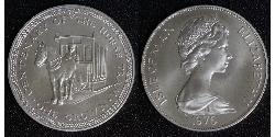 1 Крона(англійська) Острів Мен Нікель/Мідь Єлизавета II (1926-2022)
