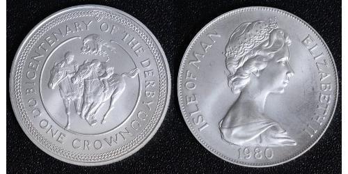 1 Крона(англійська) Острів Мен Нікель/Мідь Єлизавета II (1926-2022)