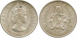 1 Крона(англійська) Бермудські острови Срібло Єлизавета II (1926-2022)