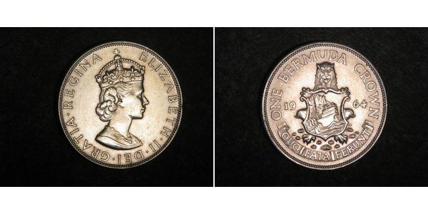 1 Крона(англійська) Бермудські острови Срібло Єлизавета II (1926-2022)