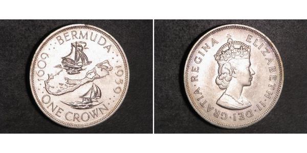 1 Крона(англійська) Бермудські острови Срібло Єлизавета II (1926-2022)