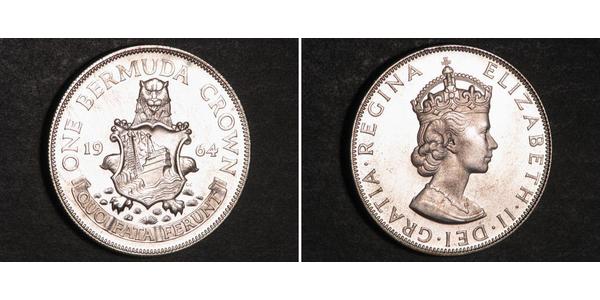 1 Крона(англійська) Бермудські острови Срібло Єлизавета II (1926-2022)