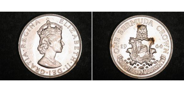1 Крона(англійська) Бермудські острови Срібло Єлизавета II (1926-2022)
