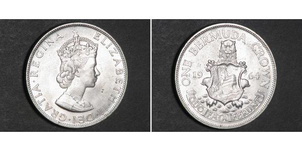 1 Крона(англійська) Бермудські острови Срібло Єлизавета II (1926-2022)