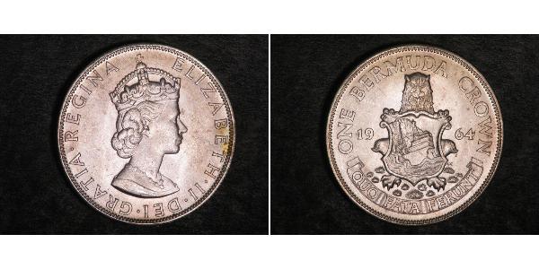 1 Крона(англійська) Бермудські острови Срібло Єлизавета II (1926-2022)
