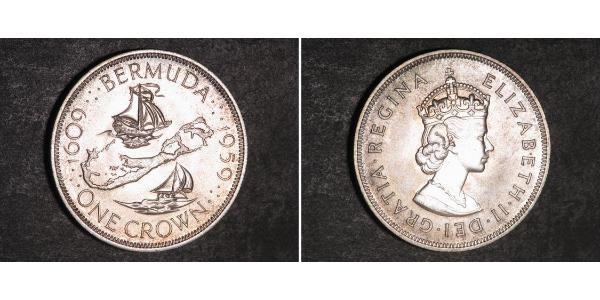 1 Крона(англійська) Бермудські острови Срібло Єлизавета II (1926-2022)