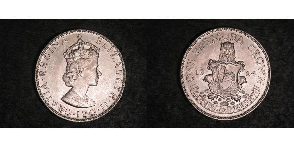 1 Крона(англійська) Бермудські острови Срібло Єлизавета II (1926-2022)