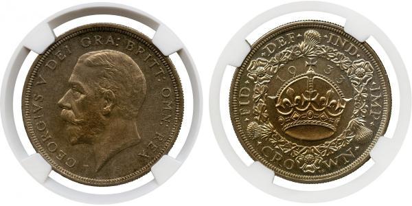 1 Крона(англійська) Велика Британія (1922-) Срібло Георг V (1865-1936)