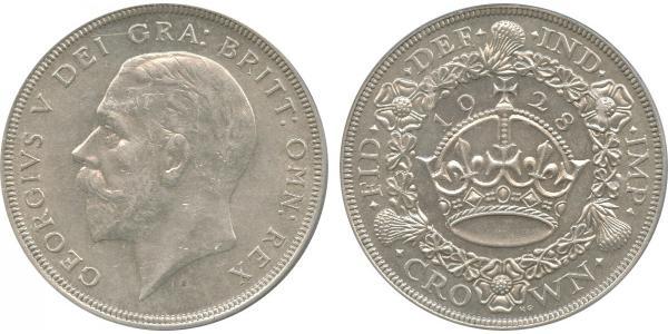 1 Крона(англійська) Велика Британія (1922-) Срібло Георг V (1865-1936)