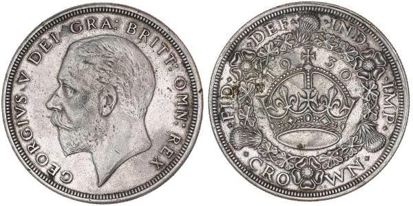 1 Крона(англійська) Велика Британія (1922-) Срібло Георг V (1865-1936)