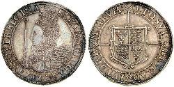 1 Крона(англійська) Королівство Англія (927-1649,1660-1707) Срібло Єлизавета I (1533-1603)
